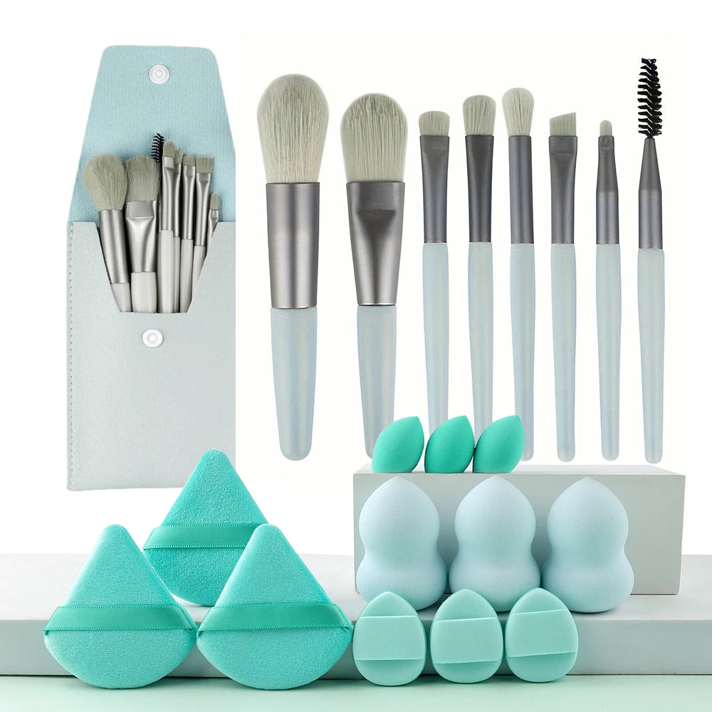 RUNTOIN 8/20Pc Makeup Brush Set – Powder, Foundation & Blending