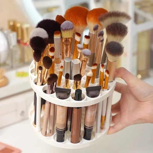 Makeup Brush Storage Rack Desktop Cosmetics Storage Rack Lipstick Makeup Brush Storage Dressing Table Sorting Storage Box Peaceful Pleasures Health and Wellness
