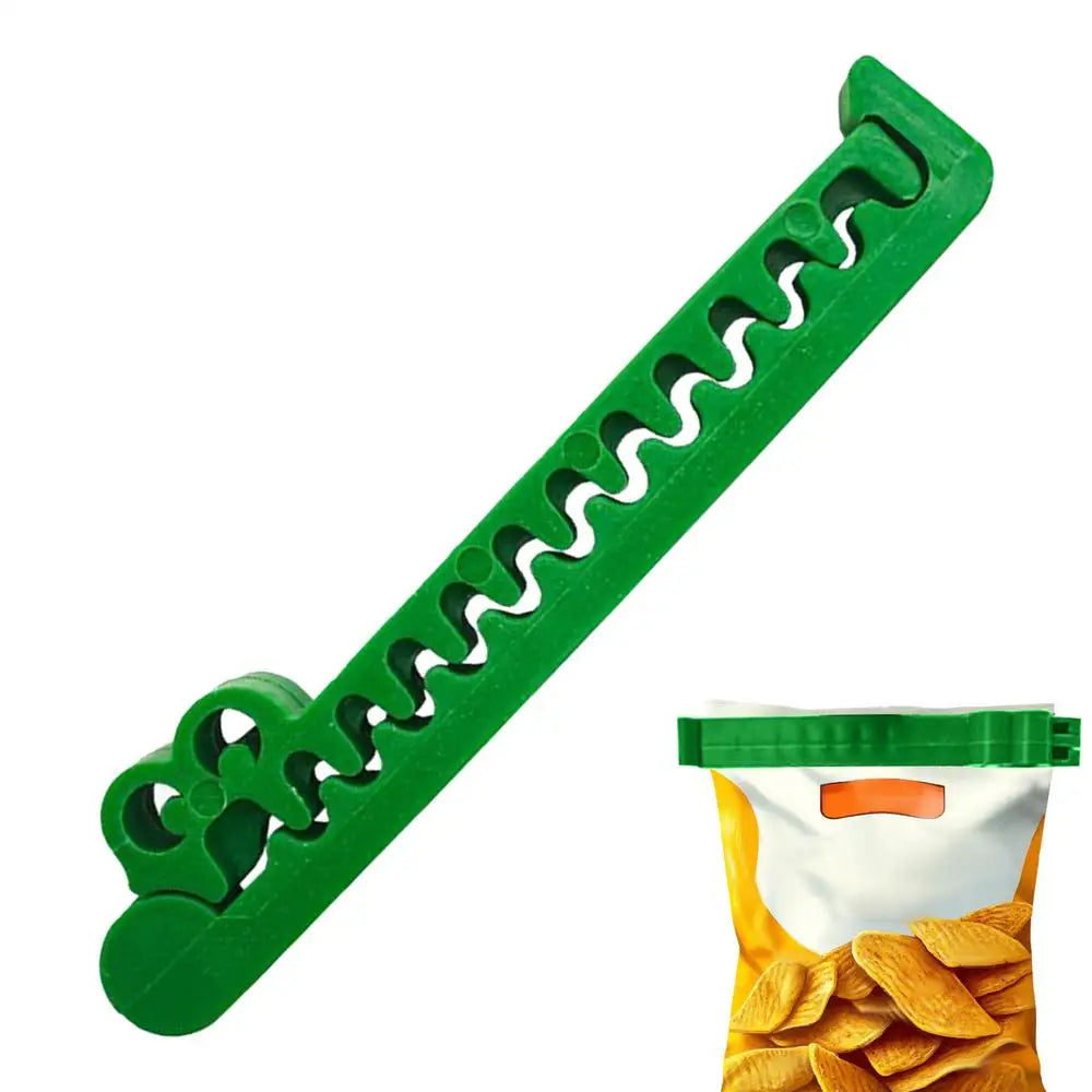 Food Sealing Clips Packages Sealing Cartoon Pocket Clamp Air Tight Organization Corn Chips Fixer For Seasoning Coffee Beans Peaceful Pleasures Health and Wellness China Mainland green
