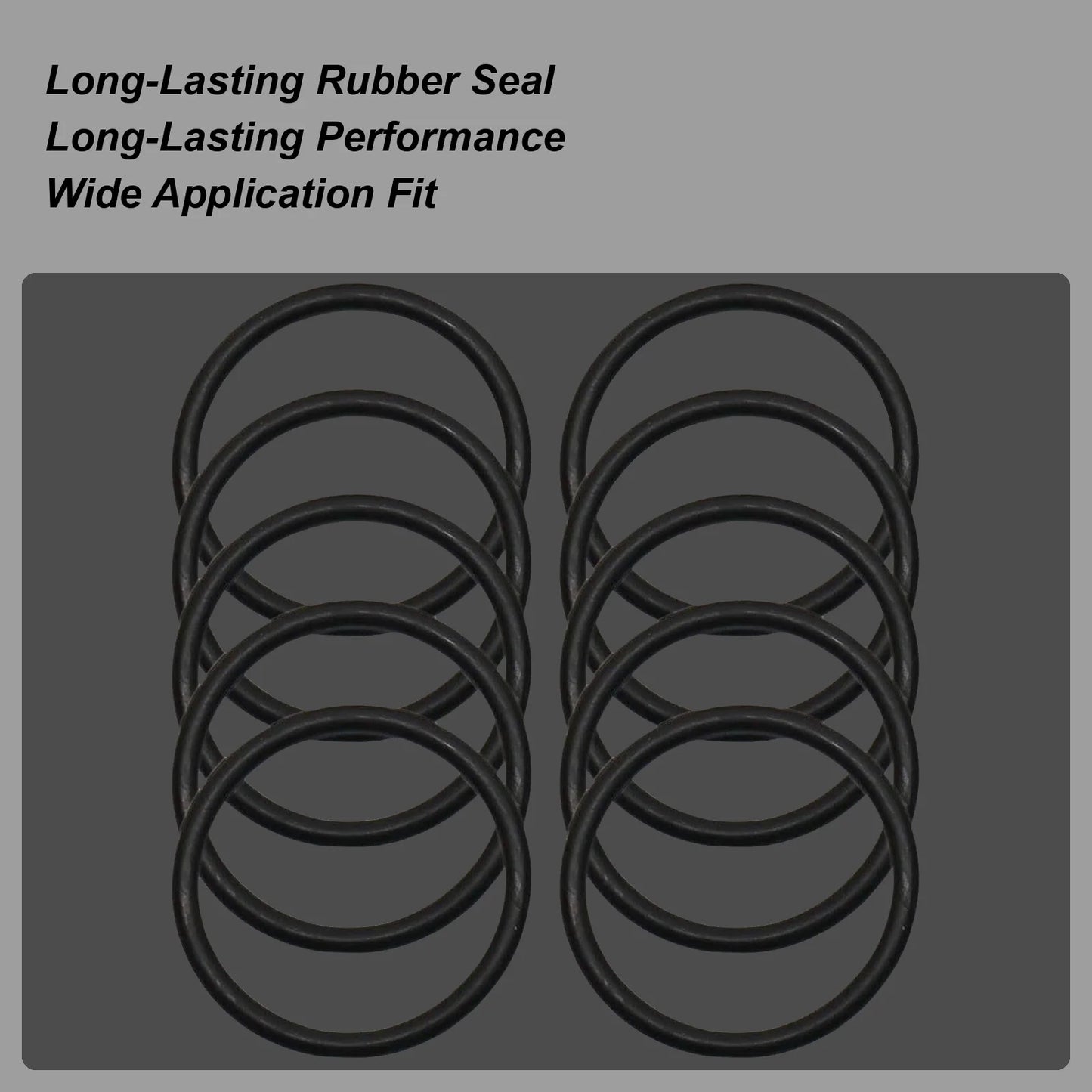 10-Pack Rubber O-Rings for Pool Pump Hose Connectors & Filters