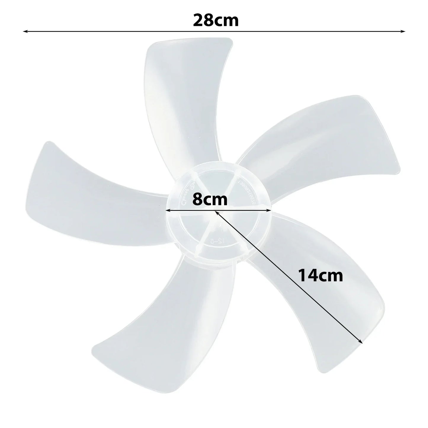 Household Plastic Fan Blade Five Leaves Nut Cover Pedestal Desk