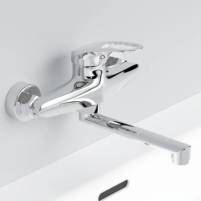 Wall Mount Single Handle Kitchen Mixer Faucet | Hot & Cold Tap