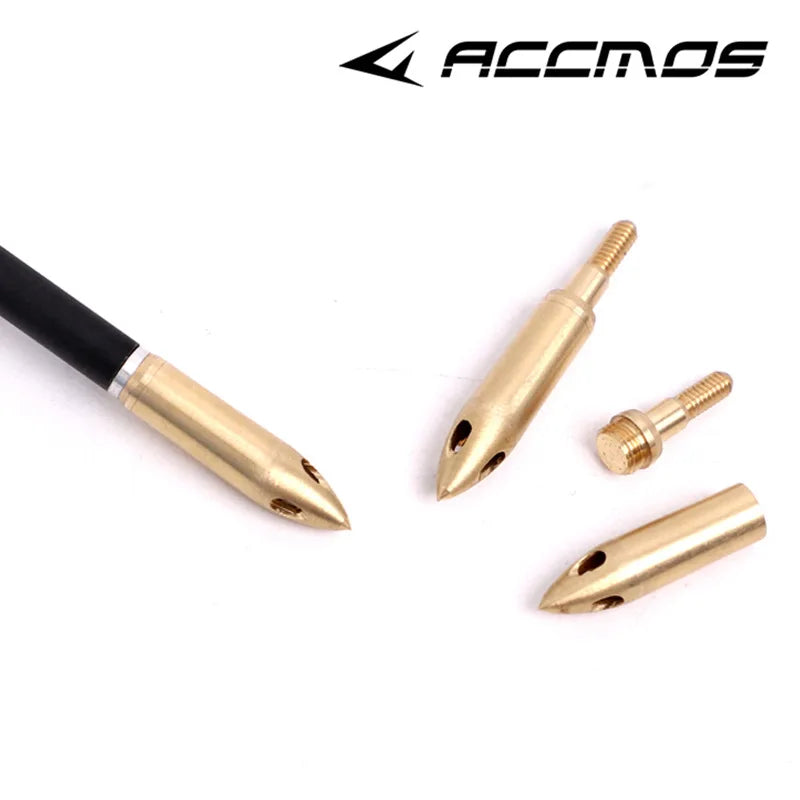6 12 Arrowheads Whistle Point Tips Hunting Archery Copper-iron
