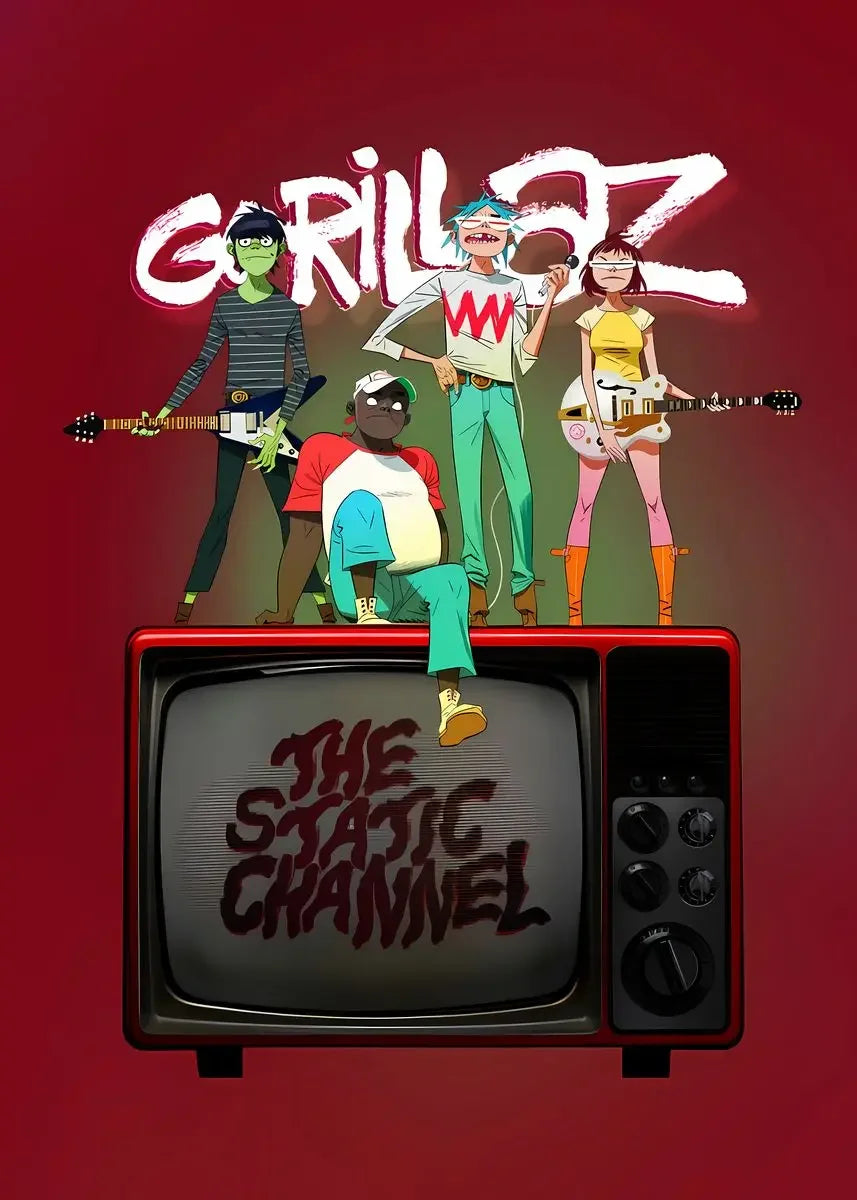 Gorillaz Canvas Wall Art Poster | Hip Hop Music Fan Decor