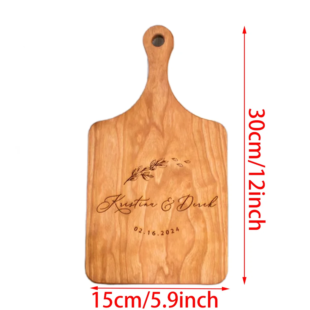 Personalized Cutting Board Charcuterie Board Wedding Gift Engagement Bridal Shower Gift Housewarming Gift Newlywed Kitchen Decor Peaceful Pleasures Health and Wellness