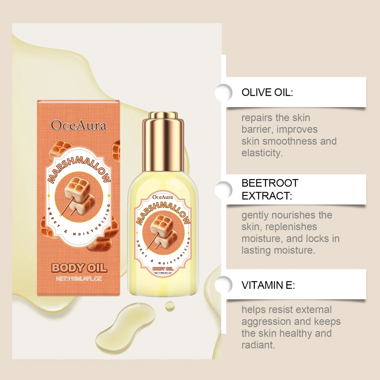 Strawberry Body Massage Oil – Moisturizing Relaxing Spa Oil