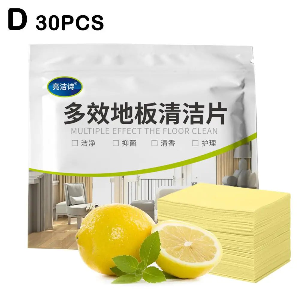 30PCS Mopping Floor Wiping Sheet Floor Cleaning Slice with Ability To Remove Dirt Household Ceramic Floor Tile Cleaning Tool Peaceful Pleasures Health and Wellness D