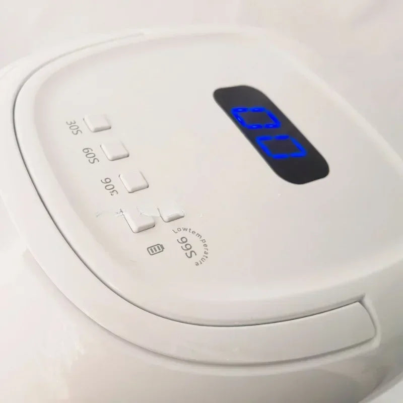 60W Cordless UV LED Nail Lamp | 15600mAh Rechargeable Gel Dryer