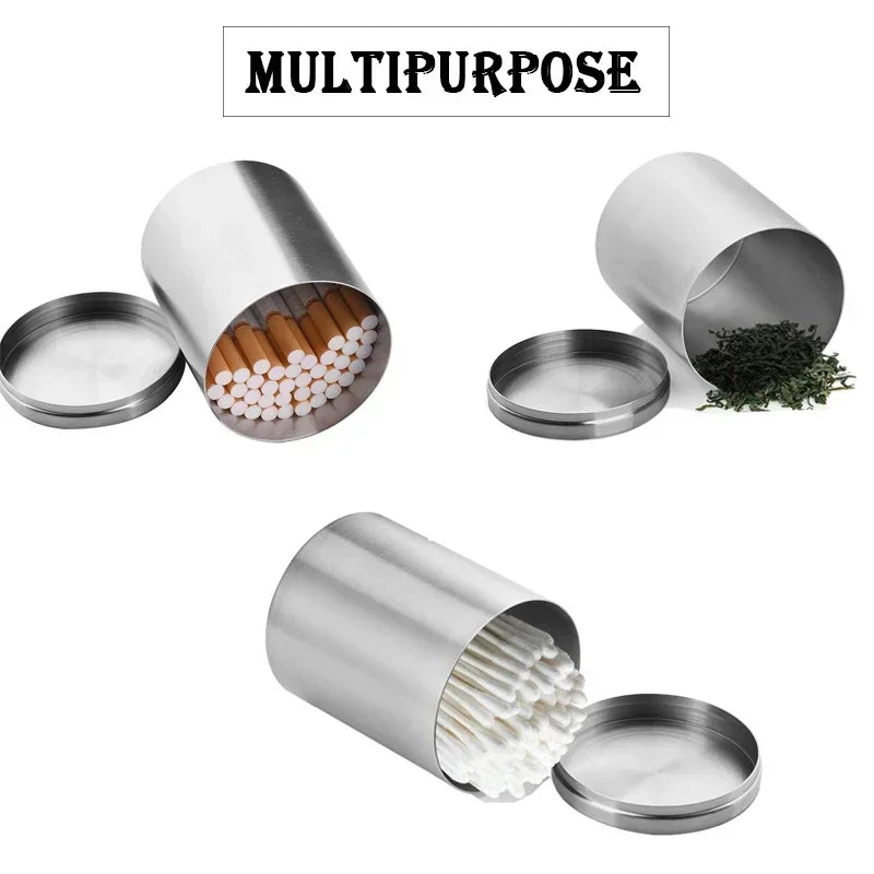 Airtight Smell Proof Aluminum Stash Jar Cute Herb Storage Container Aluminum Stash Box Pill Box 1PC Peaceful Pleasures Health and Wellness