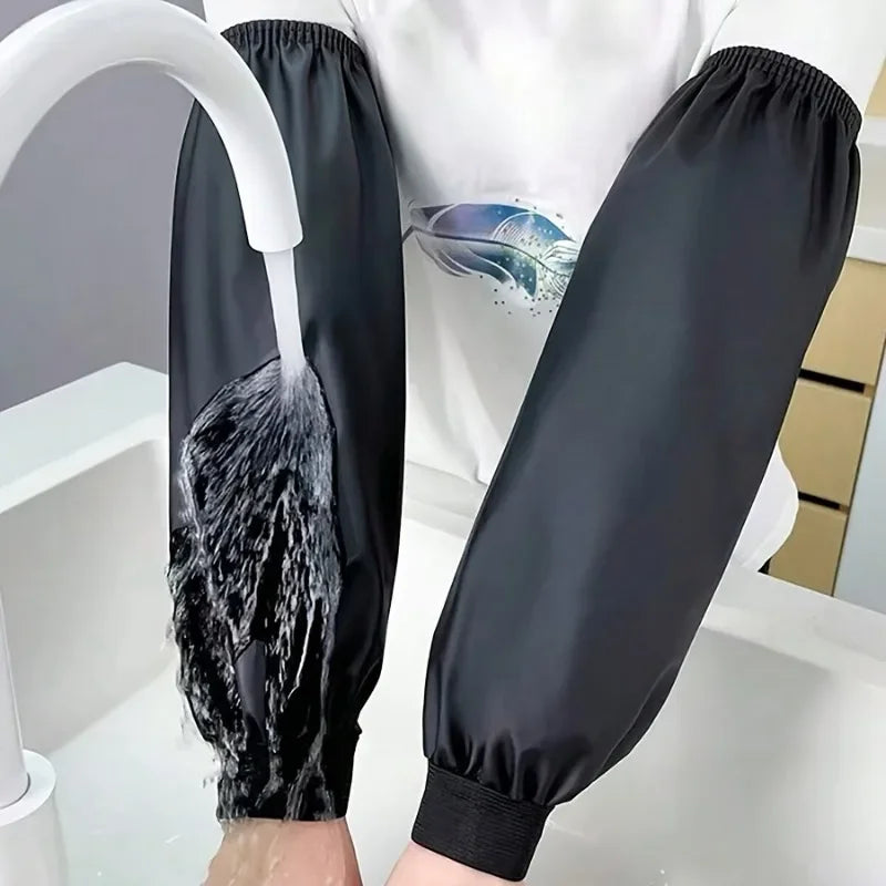 2-Pack Faux Leather Arm Sleeves – Waterproof & Oil-Resistant