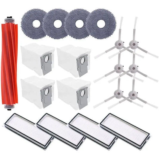 A36T-For Roborock Qrevo Maxv, Qrevo S, Qrevo Pro Robot Vacuum Main Side Brush Hepa Filter Mop Pad Dust Bag Accessories Kit Peaceful Pleasures Health and Wellness As Shown