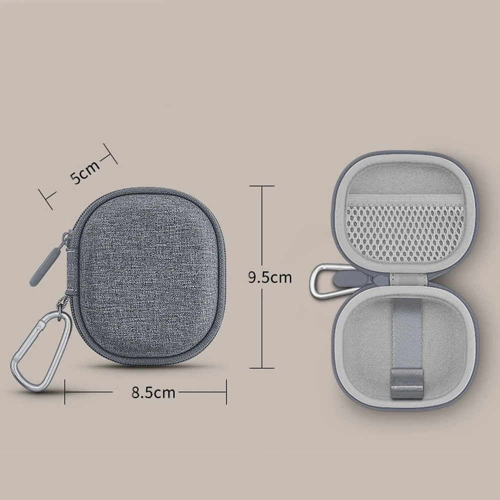 One-Piece Molded Hard EVA Case For Soundcore Aerofit Pro Shockproof Anti Crush Water Resistant With Carabiner Portable Bag Peaceful Pleasures Health and Wellness