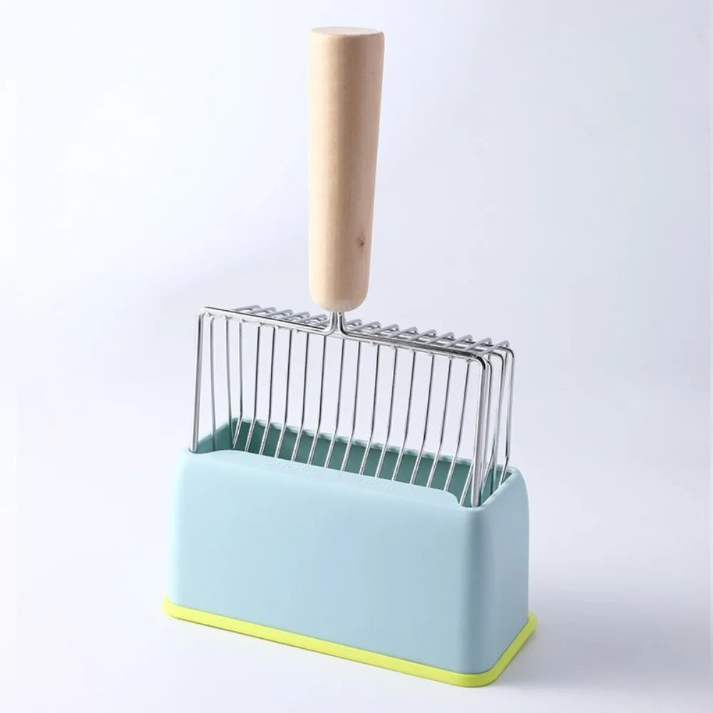 Cat Litter Scoop Set: Fine-Mesh, Thickened, Large Size – The Ultimate Cat Litter Scoop, Plastic Pet Supplies Peaceful Pleasures Health and Wellness Blue