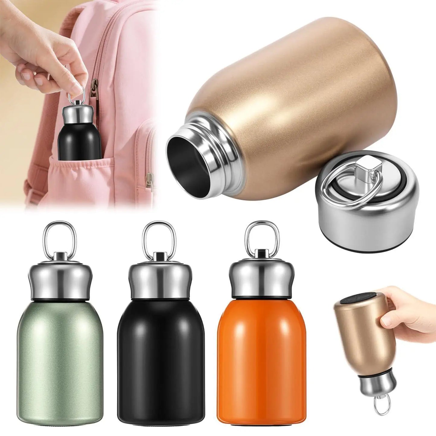 300ml Mini Vacuum Insulated Stainless Steel Water Bottle