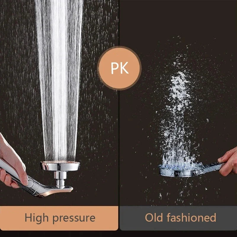 Rotating Rainfall Shower Head – High Pressure & Water Saving