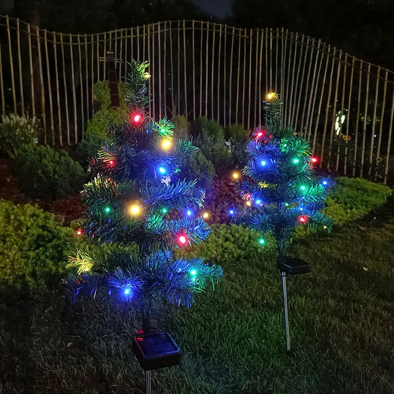 Solar Christmas Tree Lights IP65 Waterproof Outdoor Garden