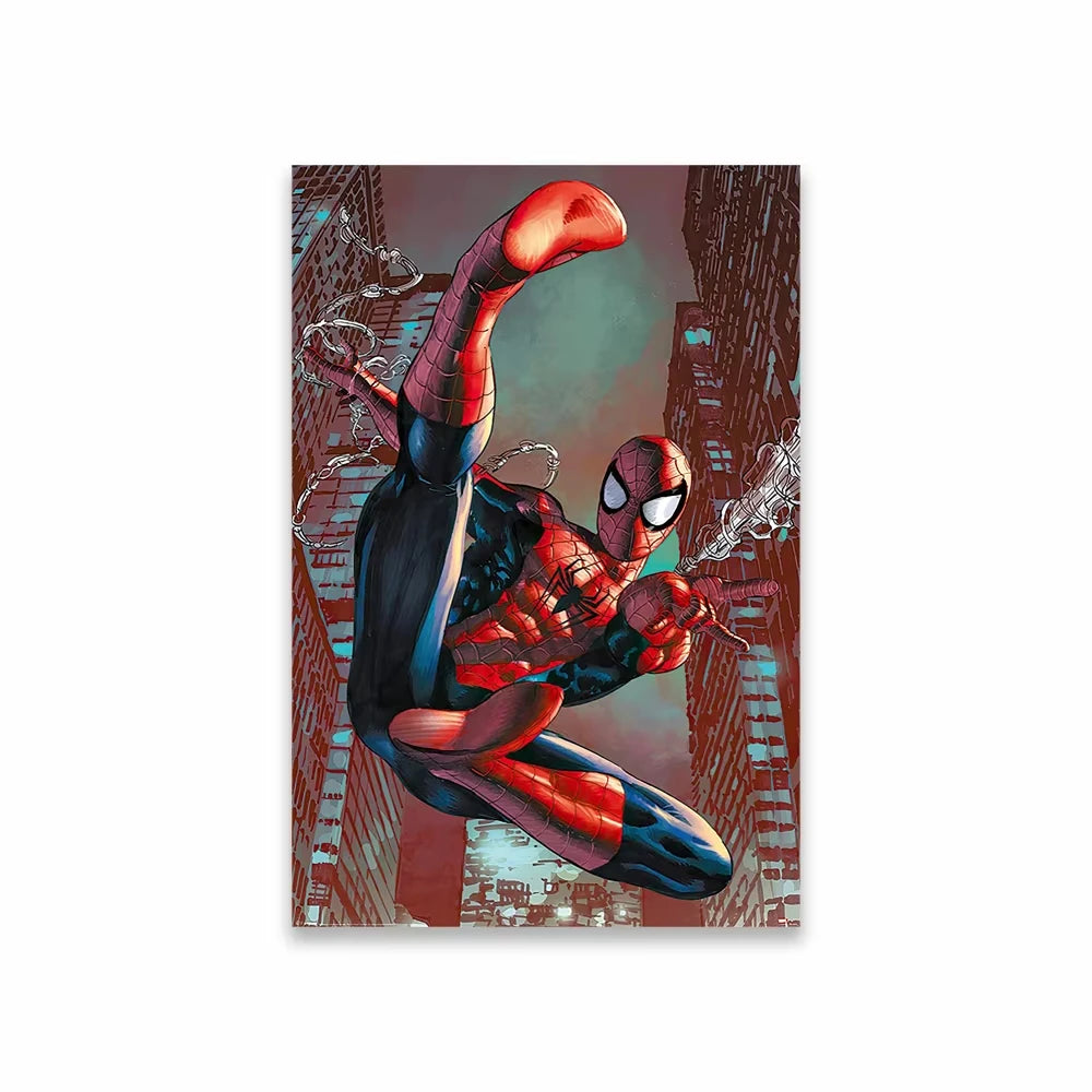 Spider Man Comics Poster Superhero Cartoon Movie Art Canvas Painting The Amazing Spider Man Prints Bedroom Decoration Peaceful Pleasures Health and Wellness 2 35x45cm