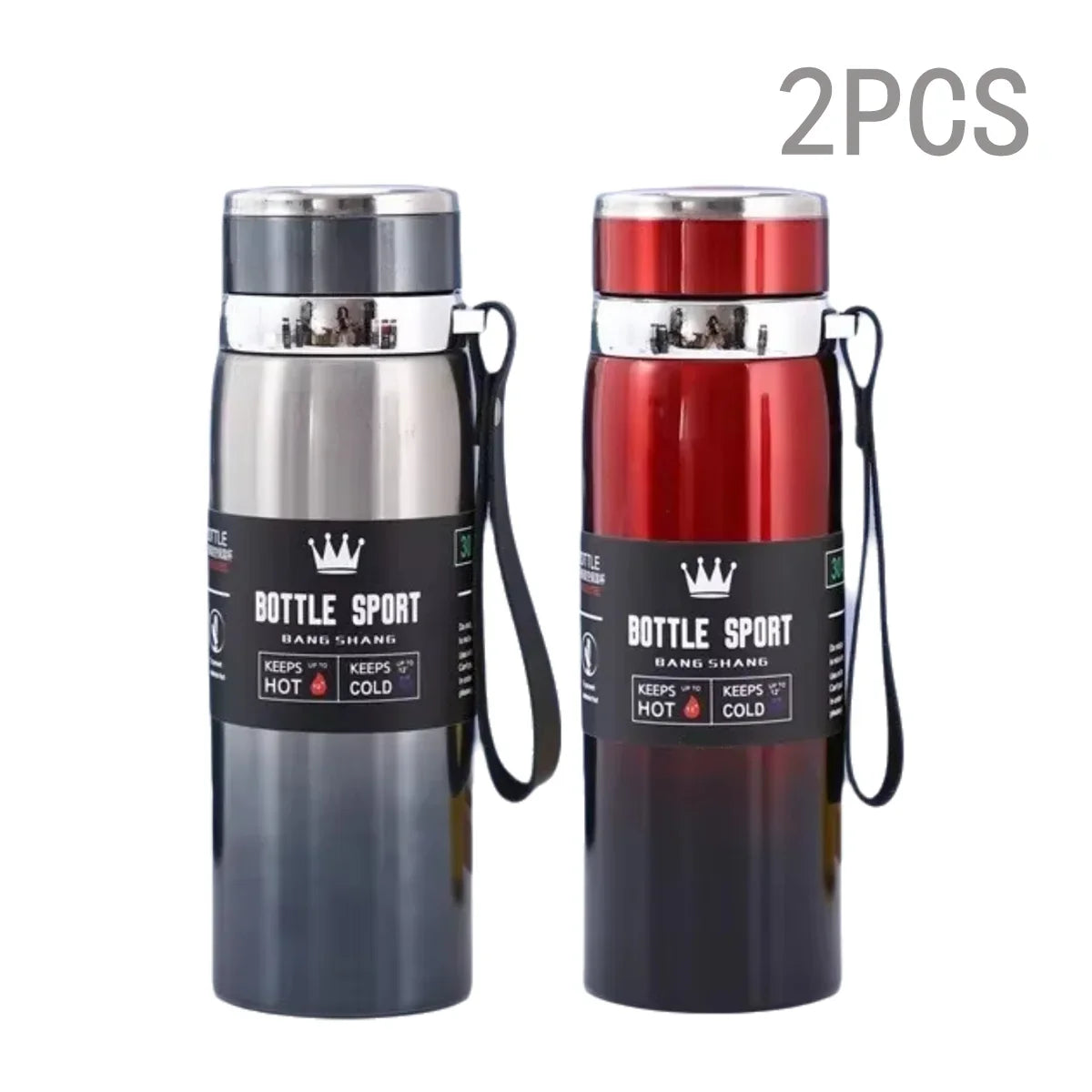 1000ml Stainless Steel Vacuum Thermos Flask – Leakproof
