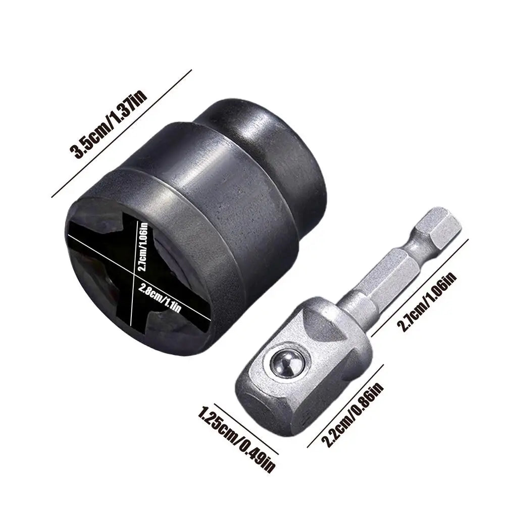 Universal Scissor Car Jack Adapter | Heavy-Duty Drill Socket