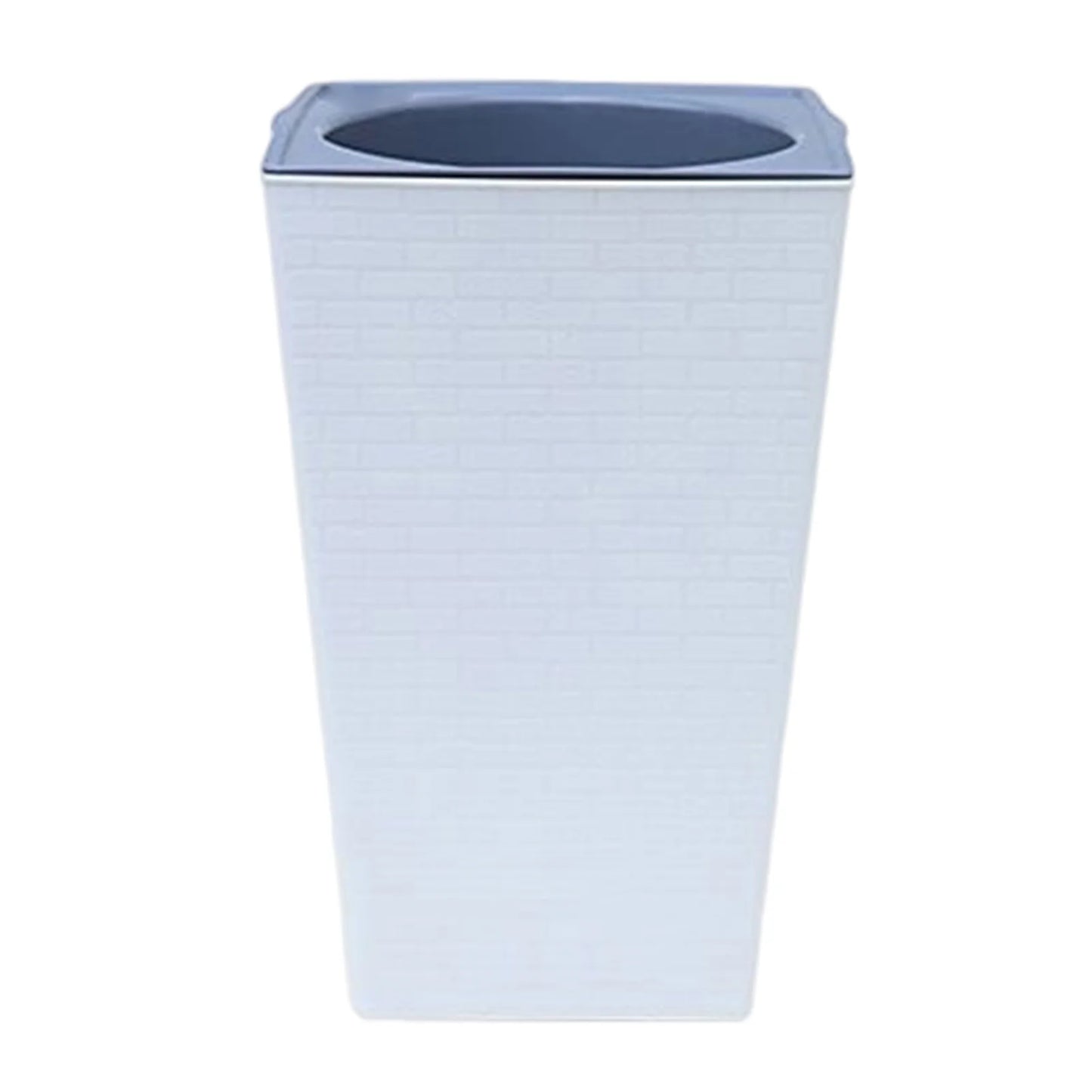 Self Watering Plastic Planter Smart Self Watering Plant Flower Pot for House Plants Succulents Peaceful Pleasures Health and Wellness White