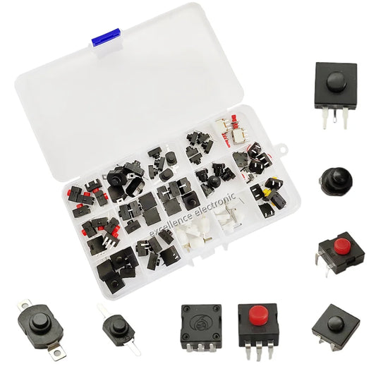 72PCS/box Switch Push Button Click Clicky On Off Switch 1212 1813 for LED Flashlight Torch Headlamp Lantern Light DIY Parts Peaceful Pleasures Health and Wellness Default Title
