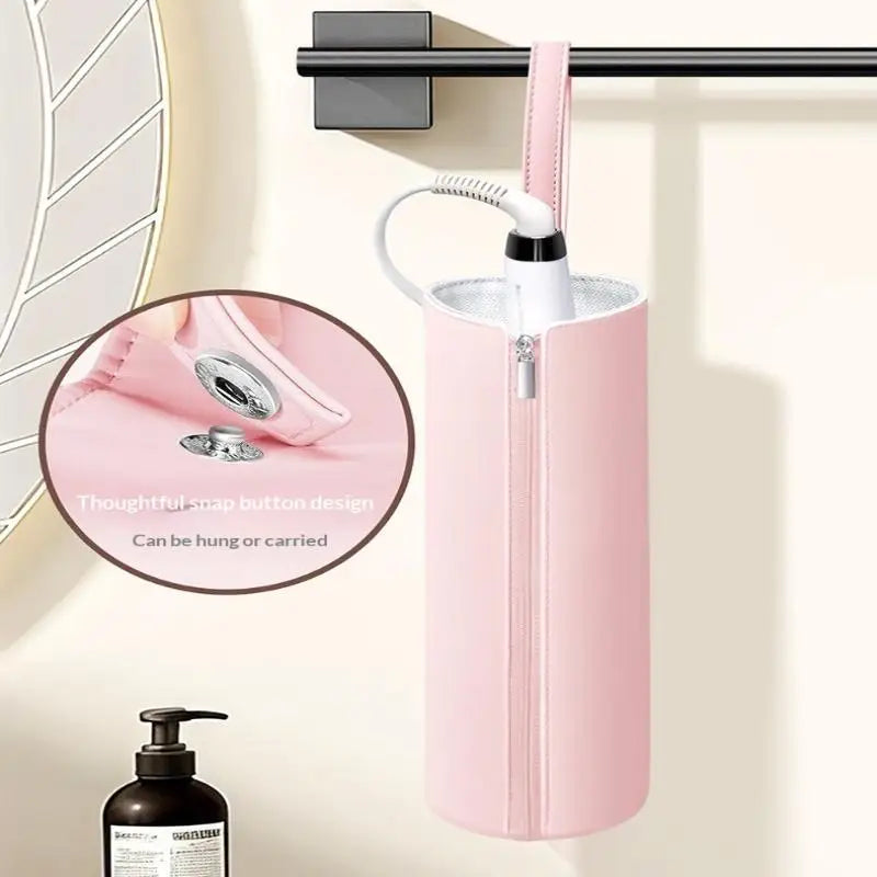 Heat-Proof Aluminum Coating Hair Styling Tool Bag - Wall-Hangable Storage Pouch For Curler, Hair Straightener & Blow Dryer, Mult Peaceful Pleasures Health and Wellness