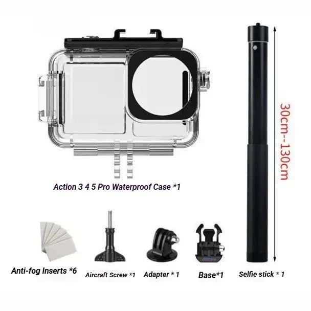 DJI OSMO Action 3/4/5 Pro 40M Waterproof Diving Housing Case