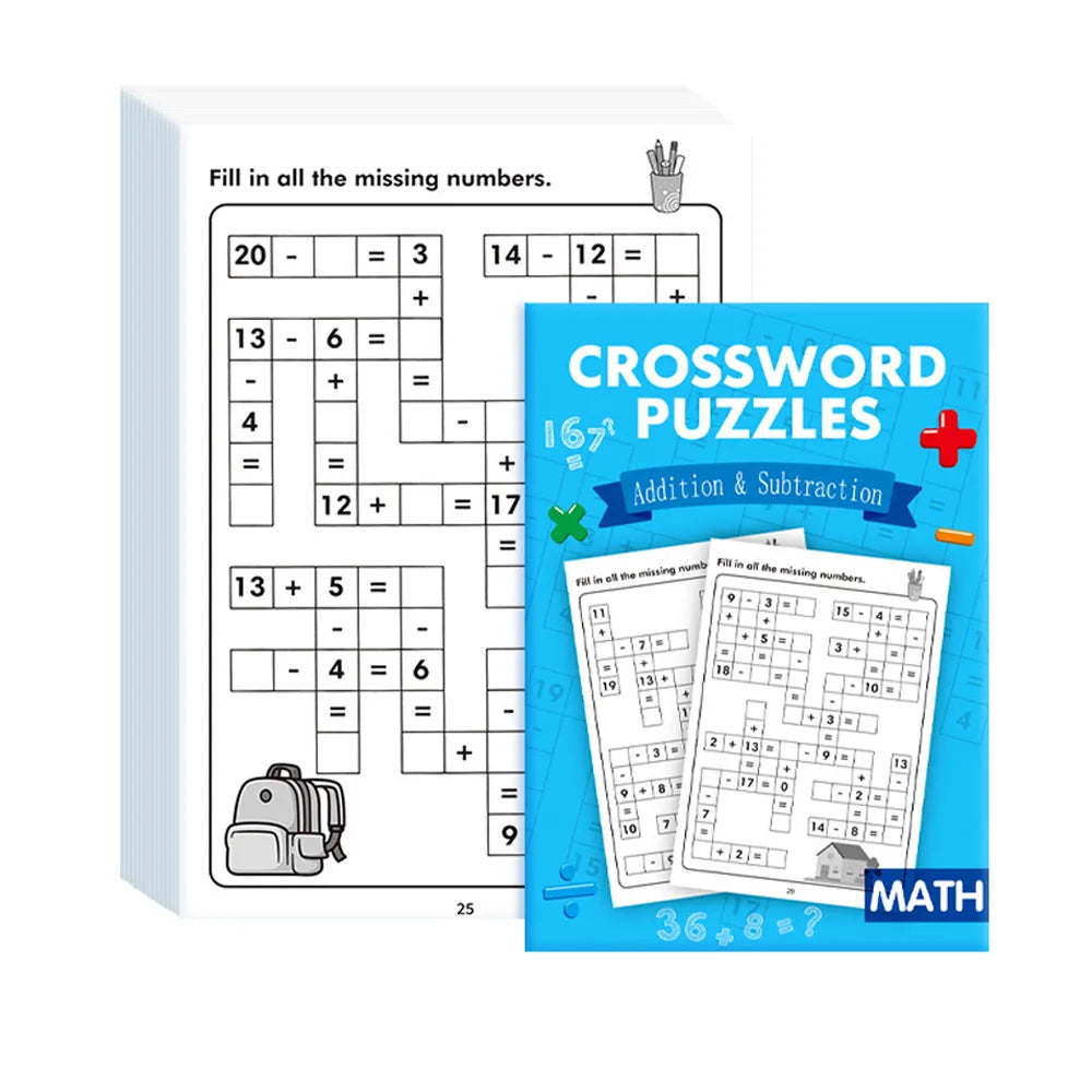 Children's Mental Math Number Fill-in Fun Addition Subtraction