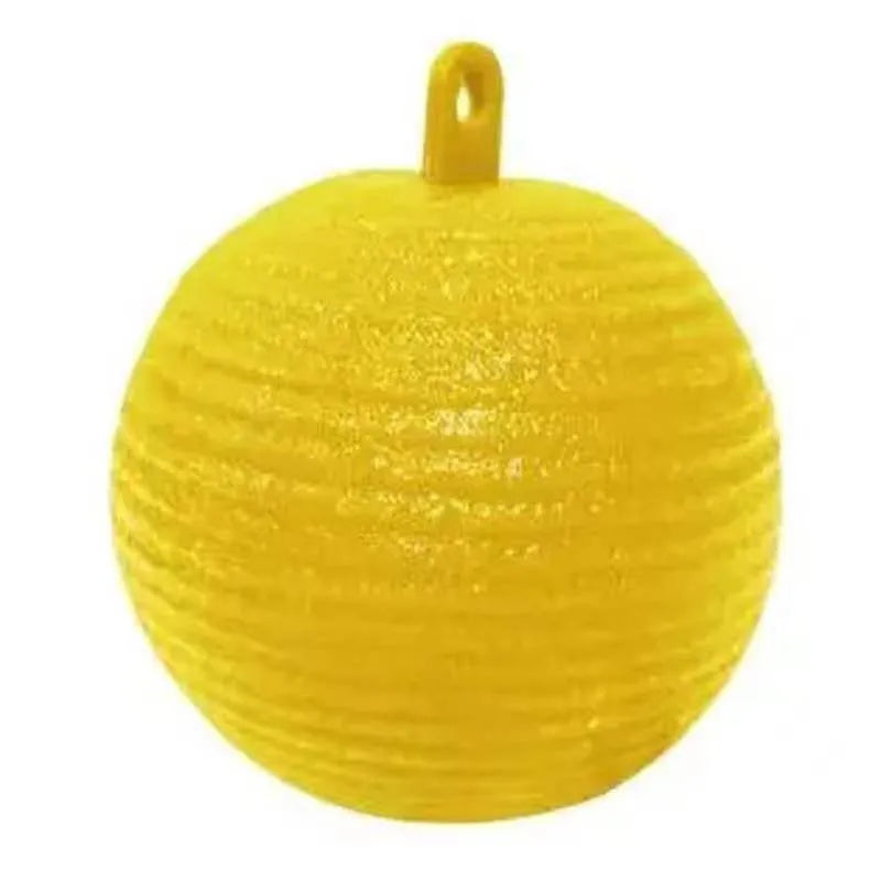 Waterproof Dual Color Fly Catching Ball Visual Attraction Design Durable Adhesive Orb Trap Wandering Winged Pests Practical Farm Peaceful Pleasures Health and Wellness yellow 1pc