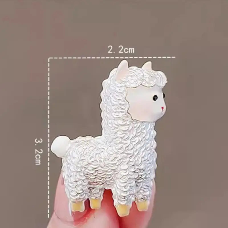 Cartoon Alpaca Brooch Pin | Enamel Animal Badge Women & Men