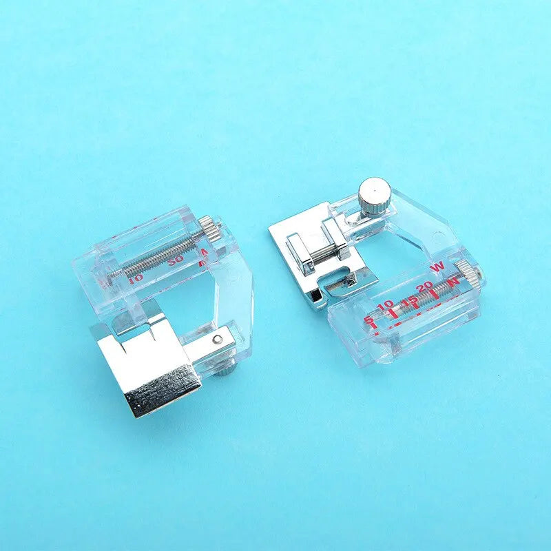 1 Pack Transparent Household Sewing Machine Accessories Adjustable Wide and Narrow Presser Foot Sewing Hemming Presser Foot Peaceful Pleasures Health and Wellness