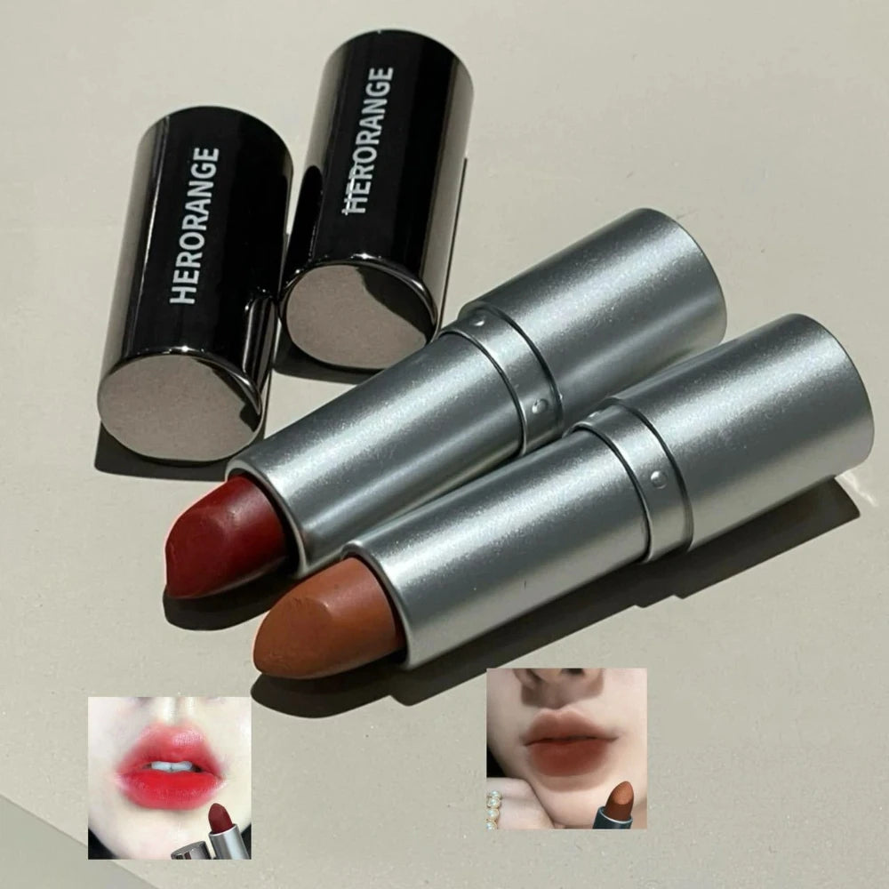 Korean Velvet Matte Lipstick – Long-Lasting Non-Transfer Lip Tint