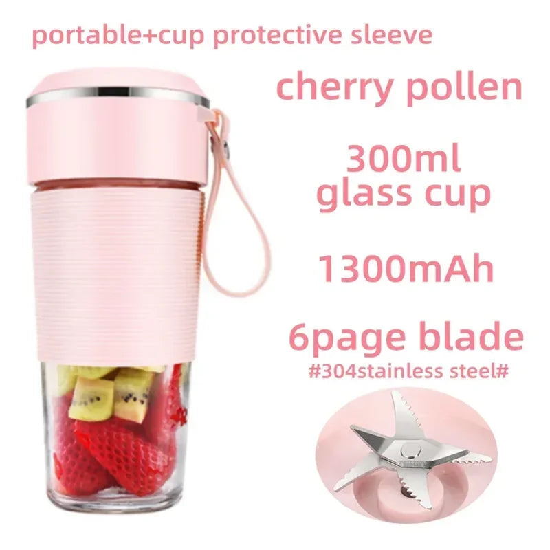 Portable USB Rechargeable Mini Blender & Smoothie Juicer Portable Personal Blender Peaceful Pleasures Health and Wellness