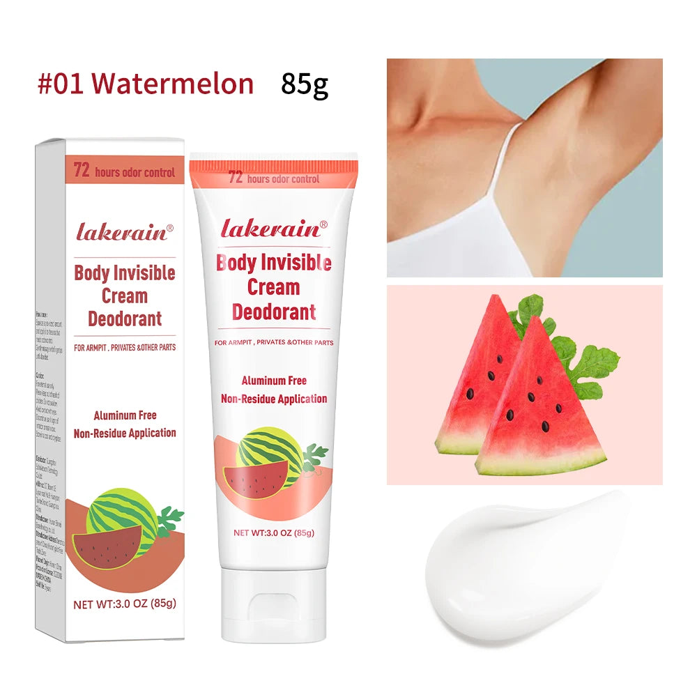 Perfume Cream Deodorant Cream Long Lasting Fragrance Blueberry Strawberry Fruit Fragrance Oil Aroma Cooling armpit Cream Peaceful Pleasures Health and Wellness 1 Watermelon