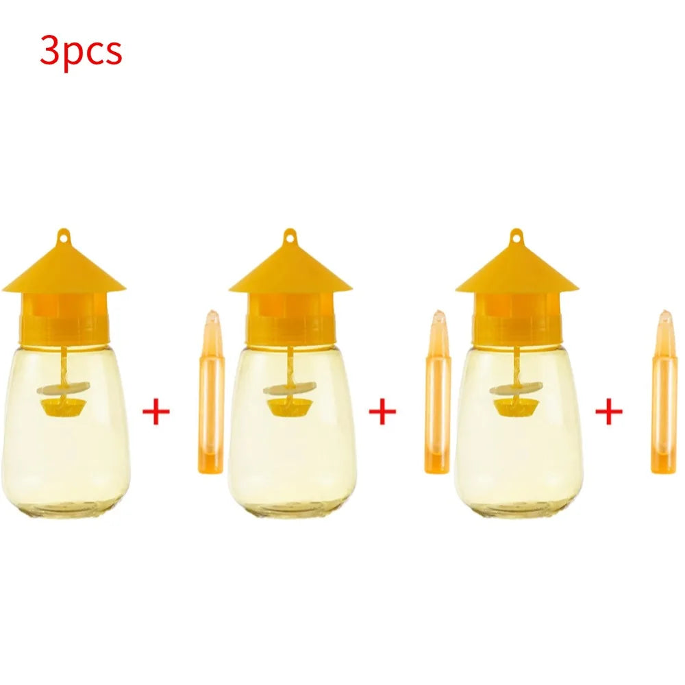 Fruit Fly Insect Trap for Orchard and Garden Use Peaceful Pleasures Health and Wellness 3pcs