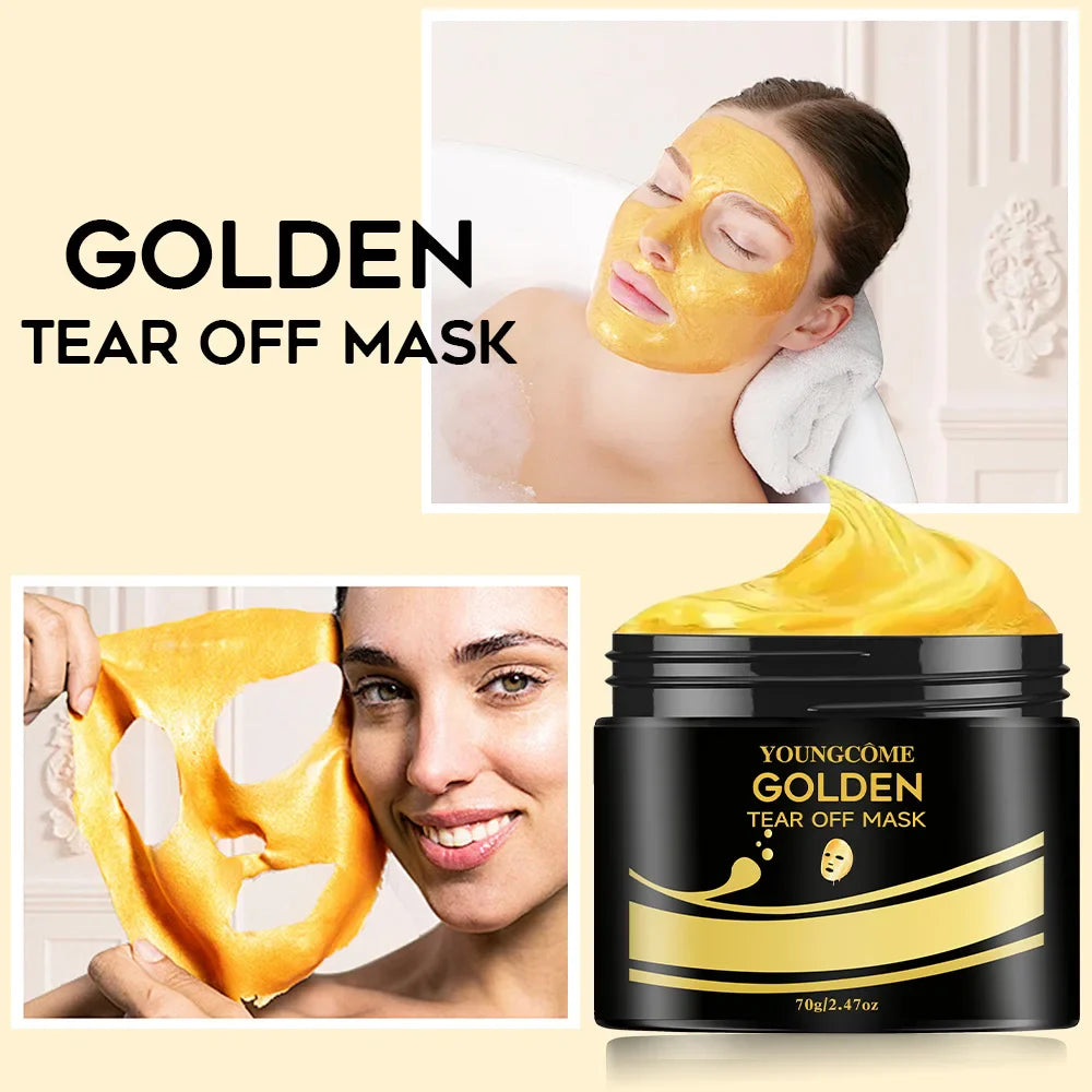 24K Gold Peel-Off Mask – Cleansing, Firming & Brightening