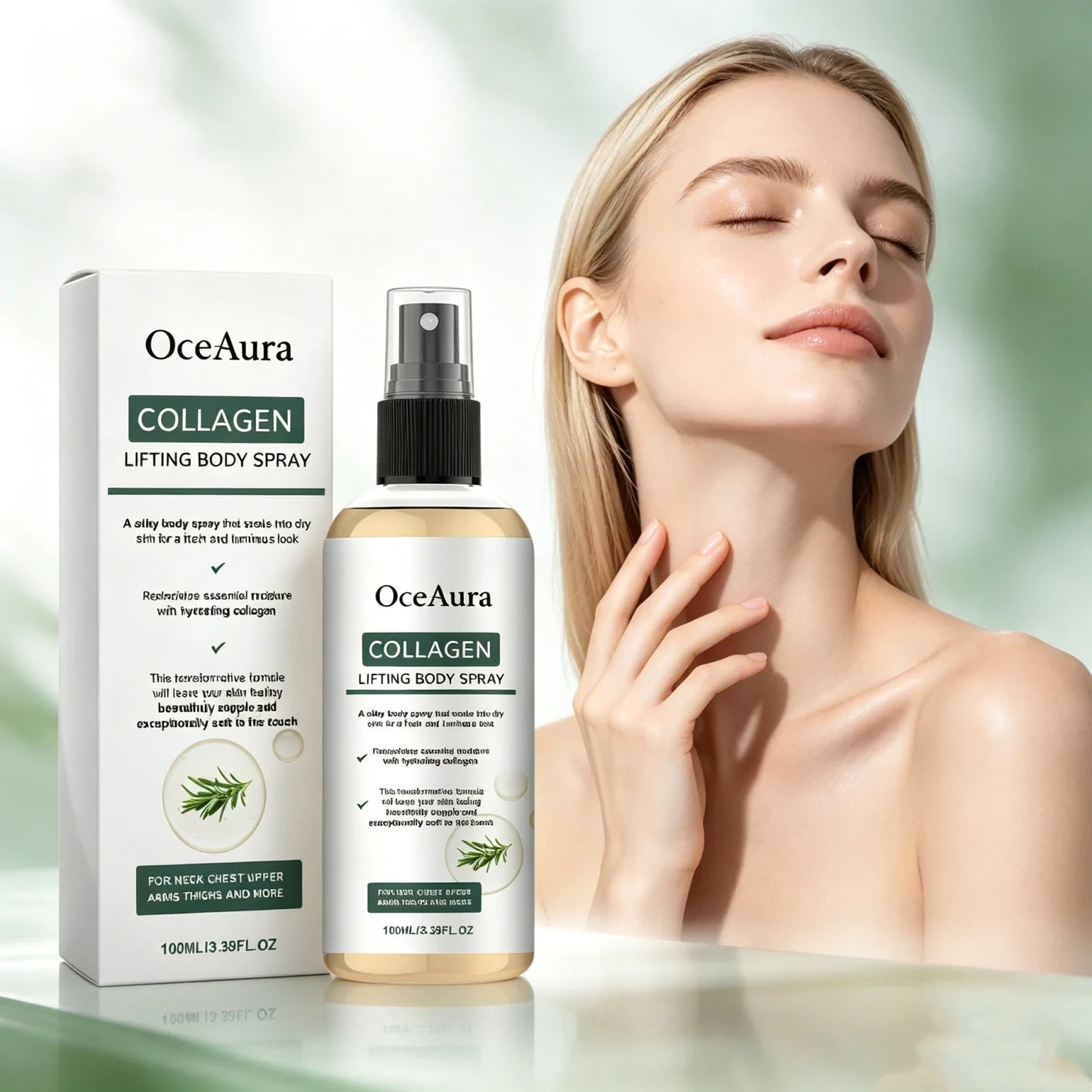 OceAura Collagen Body Spray – Hydrating & Firming 100ml