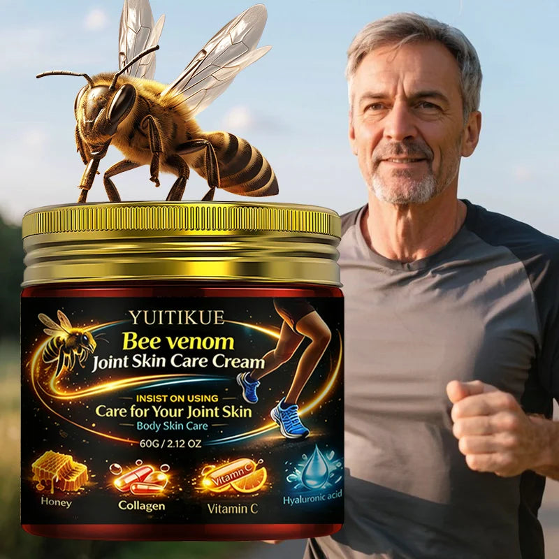 Yuitikue Bee Venom Joint Skin Care Cream, 60g Infused with Collagen, Vitamin C & Hyaluronic Acid for Joint & Body Care Peaceful Pleasures Health and Wellness