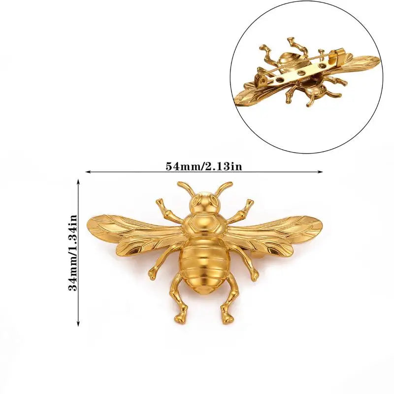 Geometric Spiral Sunflower Brooch | Gold Stainless Steel Pin