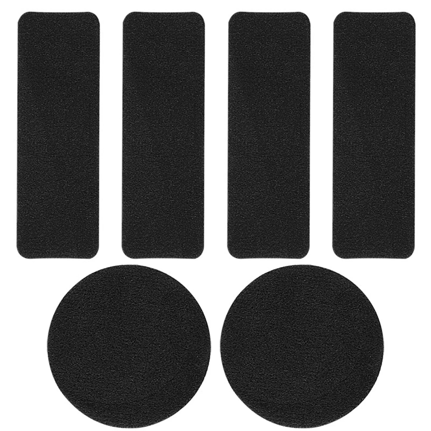 6pcs Inside Shoe Repair Patches Multi Color Inside Hole Repair Shoe Patches for Most Types of Shoes Peaceful Pleasures Health and Wellness Black