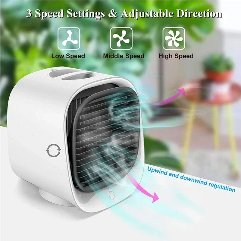 URGGU Mini Portable USB Air Cooler Fan | Personal Desktop Cooling