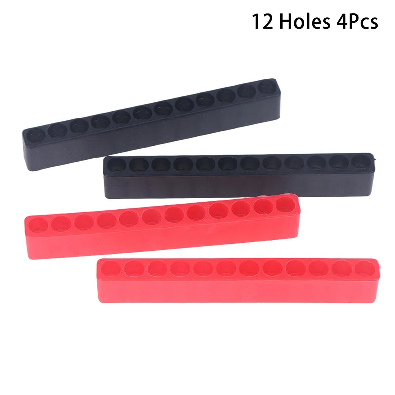 10/12 Hole Screwdriver Bit Holder Organizer Stand – 4 Pack