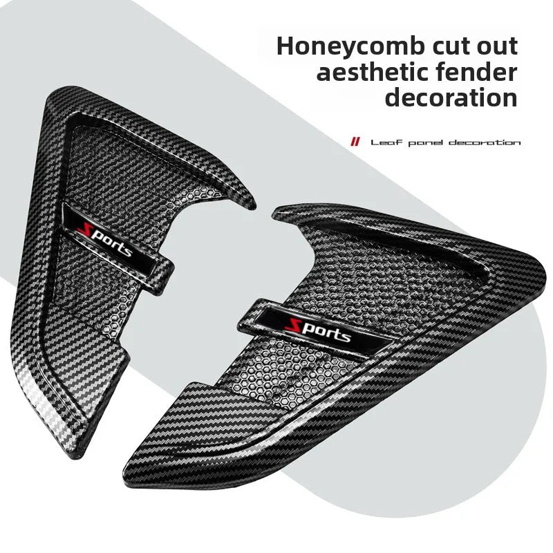 2pcs Car Fender Air Vent Wing Stickers – TPU Sport Decals