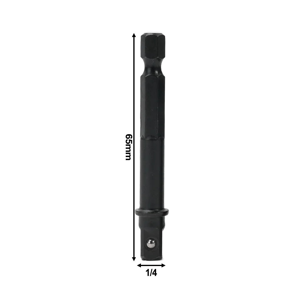 1/4" Hex Shank to Square Socket Adapter – Chrome Vanadium
