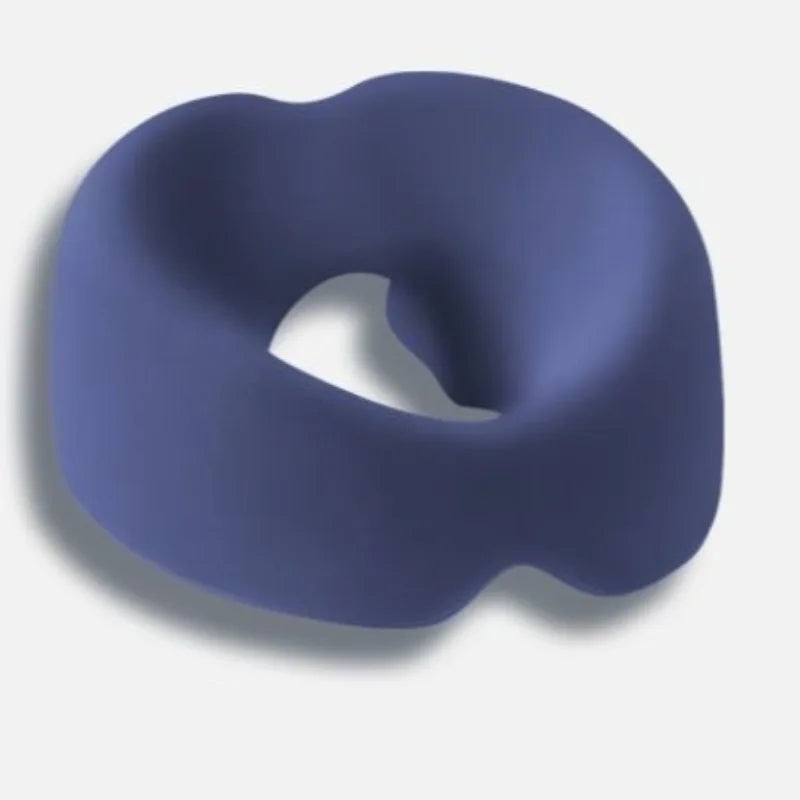 Memory Foam Face down Pillow Ergonomic Prone Resting Comfort Headrest for Home Massage Beauty Salon Peaceful Pleasures Health and Wellness A-blue