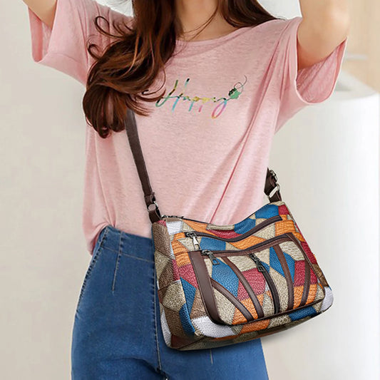 Summer Women's Crossbody Bag Unique Shoulder Bags with Aesthetic Design for Daily Use and Office Work Peaceful Pleasures Health and Wellness