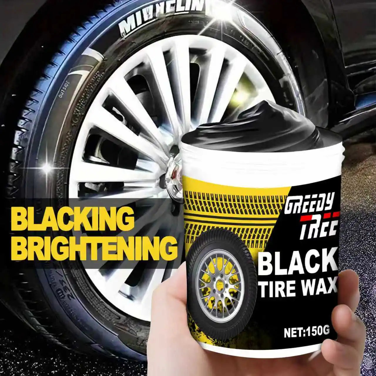 Tire Shine Spray & Dressing – High Gloss UV Protection Polish