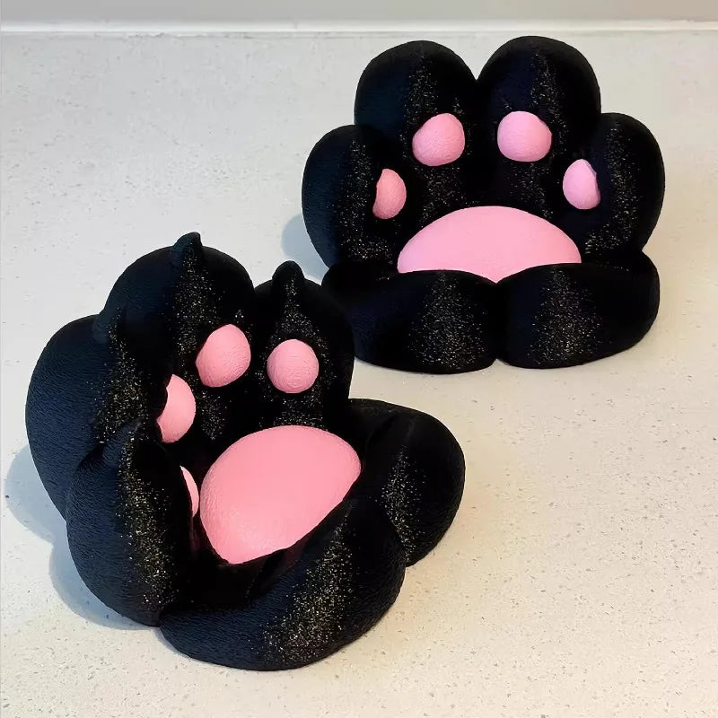Cute Cat Claw Phone Holder – Desktop Stand & Desk Ornament Desktop Phone Stand Peaceful Pleasures Health and Wellness black
