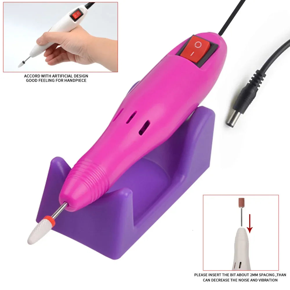 20000 RPM Electric Nail Drill Handpiece Pen | Pro Manicure Tool