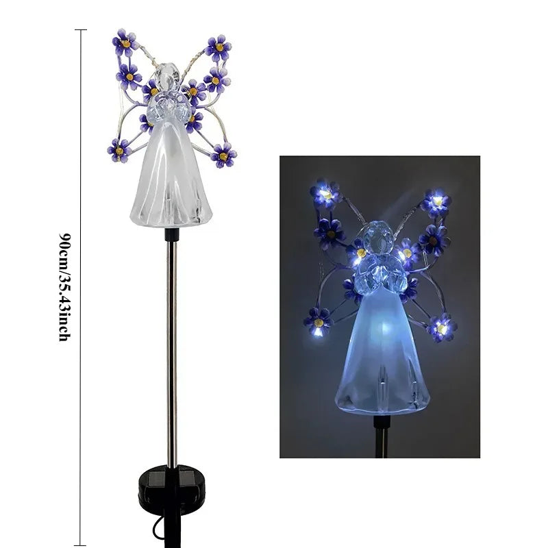 Solar Angel Butterfly Garden Light | LED Waterproof Outdoor Decor